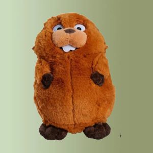 Standing Brown Beaver Plush